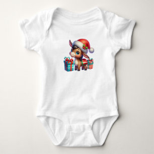 WeihnachtsDonkey Baby Strampler