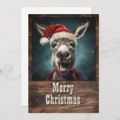 WeihnachtsDonkey Feiertagskarte (Vorne/Hinten)