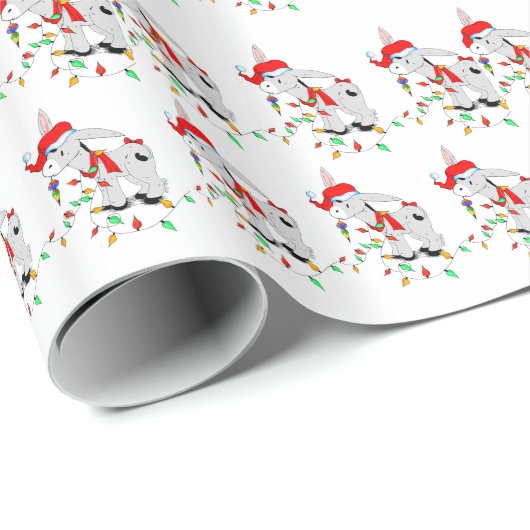 WeihnachtsDonkey Geschenkpapier (Rolleneckpunkt)