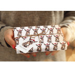 WeihnachtsDonkey Geschenkpapier Set<br><div class="desc">Aquarellmalerei eines Esels mit Weihnachtsmütze im Weihnachtsstil</div>