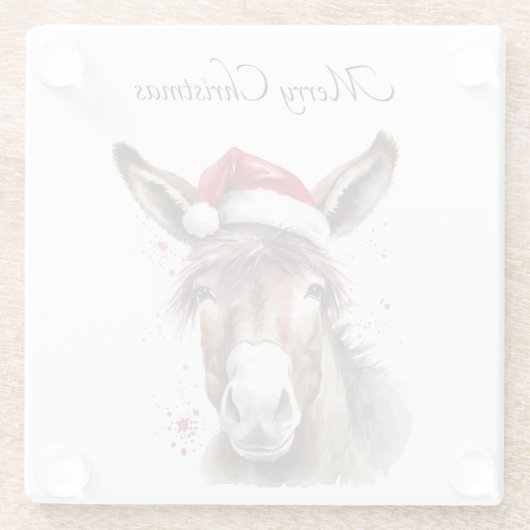 WeihnachtsDonkey Glasuntersetzer (Rückseite)