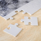 Weihnachtsdonkey mit lustigem rotem Hut Puzzle (Seite)