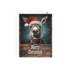WeihnachtsDonkey Postkarte