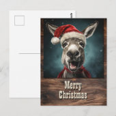 WeihnachtsDonkey Postkarte (Vorne/Hinten)