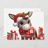 Weihnachtsdonkey Postkarte (Vorne/Hinten)