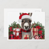 Weihnachtsdonkey Postkarte (Vorne/Hinten)