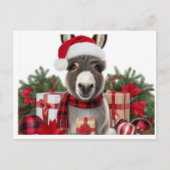 Weihnachtsdonkey Postkarte (Vorderseite)