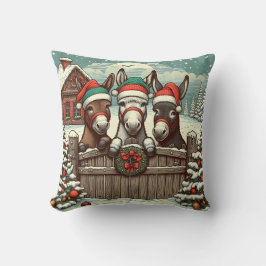 Weihnachtsdonkeys pinkeln kissen