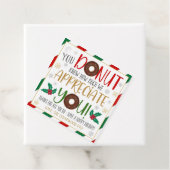 WeihnachtsDonut-Geschenk-Tag Geschenkanhänger (Beispiel)