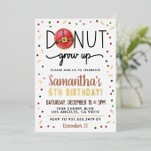 WeihnachtsDonut wächst zum Geburtstag auf Folieneinladung (Stehend vorne)