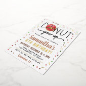 WeihnachtsDonut wächst zum Geburtstag auf Folieneinladung (Gedreht)