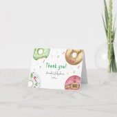 Weihnachtsdonuts Danke, Baby-Dusche Dankeskarte (Vorderseite)