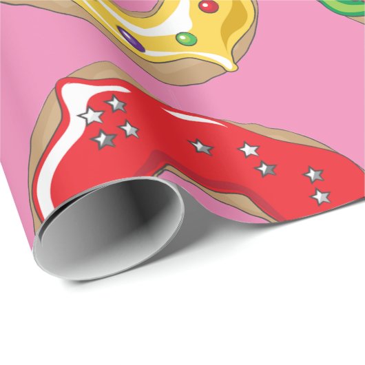 WeihnachtsDonuts Geschenkpapier (Rolleneckpunkt)