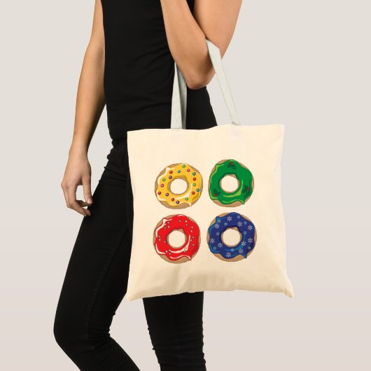 WeihnachtsDonuts Tote Tasche (Vorderseite (Produkt))