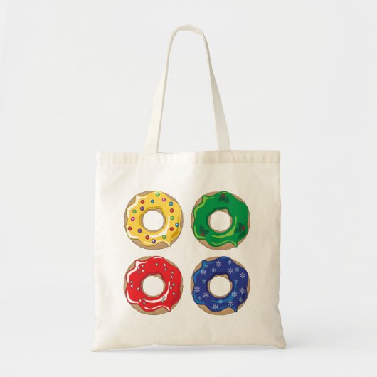 WeihnachtsDonuts Tote Tasche (Vorne)