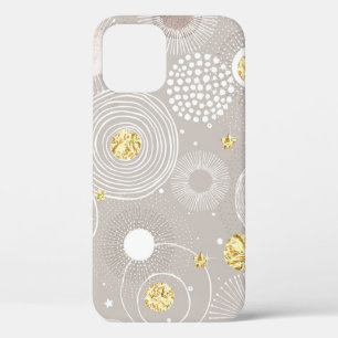 Weihnachtsdoodles: goldener Hintergrund. Case-Mate iPhone Hülle