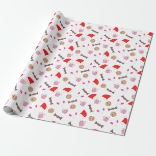 Weihnachtsdoodles - Saisonverpackungspapier Geschenkpapier