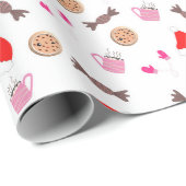 Weihnachtsdoodles - Saisonverpackungspapier Geschenkpapier (Rolleneckpunkt)