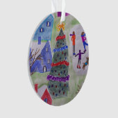 Weihnachtsdorf - Akrylorische Ornamente (Vorderseite)