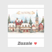 Weihnachtsdorf Aufkleber (Blatt)