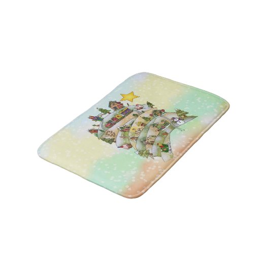 Weihnachtsdorf badematte (Schrägansicht)