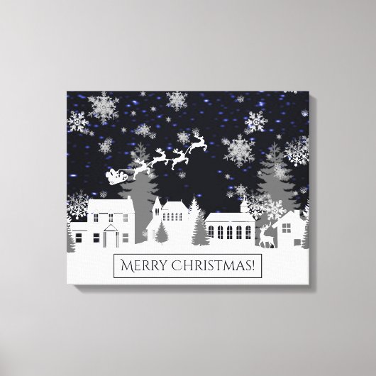 Weihnachtsdorf Canvas Print Leinwanddruck (Vorderseite)