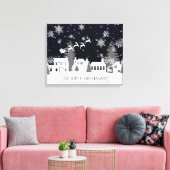 Weihnachtsdorf Canvas Print Leinwanddruck (Insitu (Wohnzimmer))