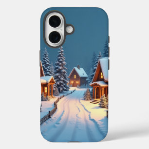 Weihnachtsdorf iPhone 16 Hülle