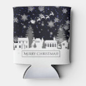 Weihnachtsdorf Cooler Dosenkühler (Vorderseite)