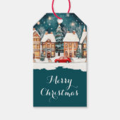 Weihnachtsdorf Custom Gift Tag Geschenkanhänger (Vorderseite)