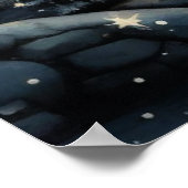 Weihnachtsdorf dekorativ Illustration Poster (Ecke)