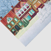 Weihnachtsdorf-Dekoupage  Seidenpapier (Ausschnitt)