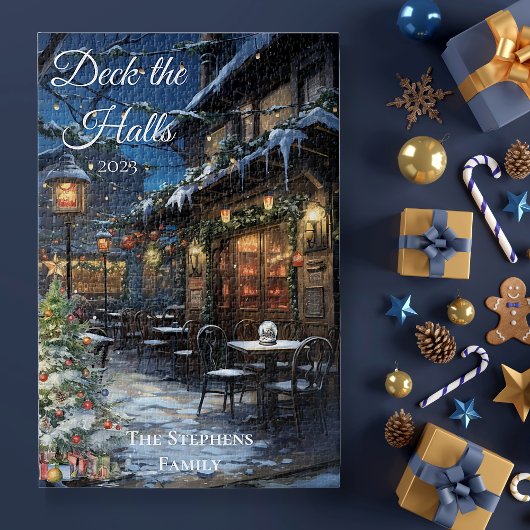 Weihnachtsdorf DIner Deck the Halls Puzzle