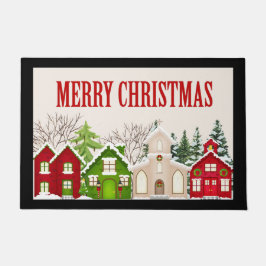 Weihnachtsdorf Doormat Door Mat Fußmatte