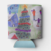 Weihnachtsdorf Dosenkühler (Rückseite)