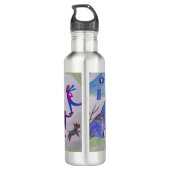 Weihnachtsdorf Edelstahlflasche (Rückseite)