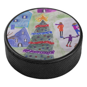 Weihnachtsdorf Eishockey Puck