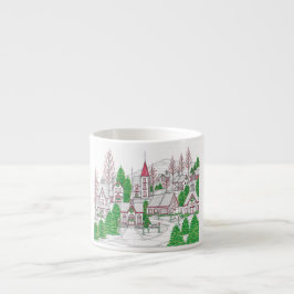 Weihnachtsdorf-Espressotasse Espressotasse