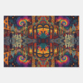 Weihnachtsdorf Europa England Geschenkpapier Set (Vorderseite)