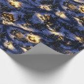 Weihnachtsdorf Fantasy D&D Style Wrapping Paper Geschenkpapier (Ecke)