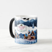 Weihnachtsdorf-Farbenwechselnde Tasse – Gemütliche (Vorderseite Links)