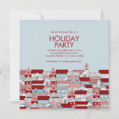 Weihnachtsdorf Feiertag Einladung (Vorderseite)