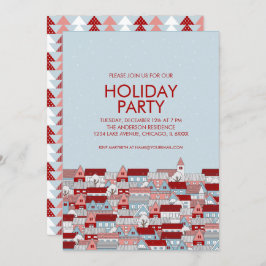 Weihnachtsdorf Feiertag Einladung