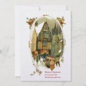 Weihnachtsdorf Feiertagskarte (Vorderseite)