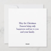 Weihnachtsdorf Feiertagskarte (Rückseite)