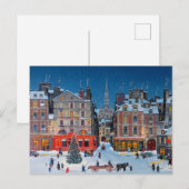 Weihnachtsdorf Feiertagspostkarte (Vorne/Hinten)