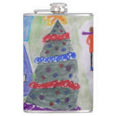 Weihnachtsdorf Flachmann (Vorderseite)