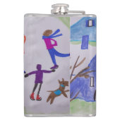 Weihnachtsdorf Flachmann (Rückseite)