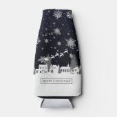 Weihnachtsdorf Flasche Cooler Flaschenkühler (Vorderseite)