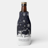 Weihnachtsdorf Flasche Cooler Flaschenkühler (Flaschenvorderseite)